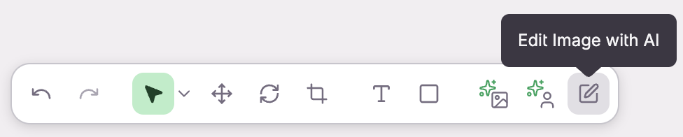 ai image editor tools panel edit