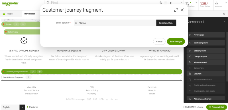 customer journey fragment