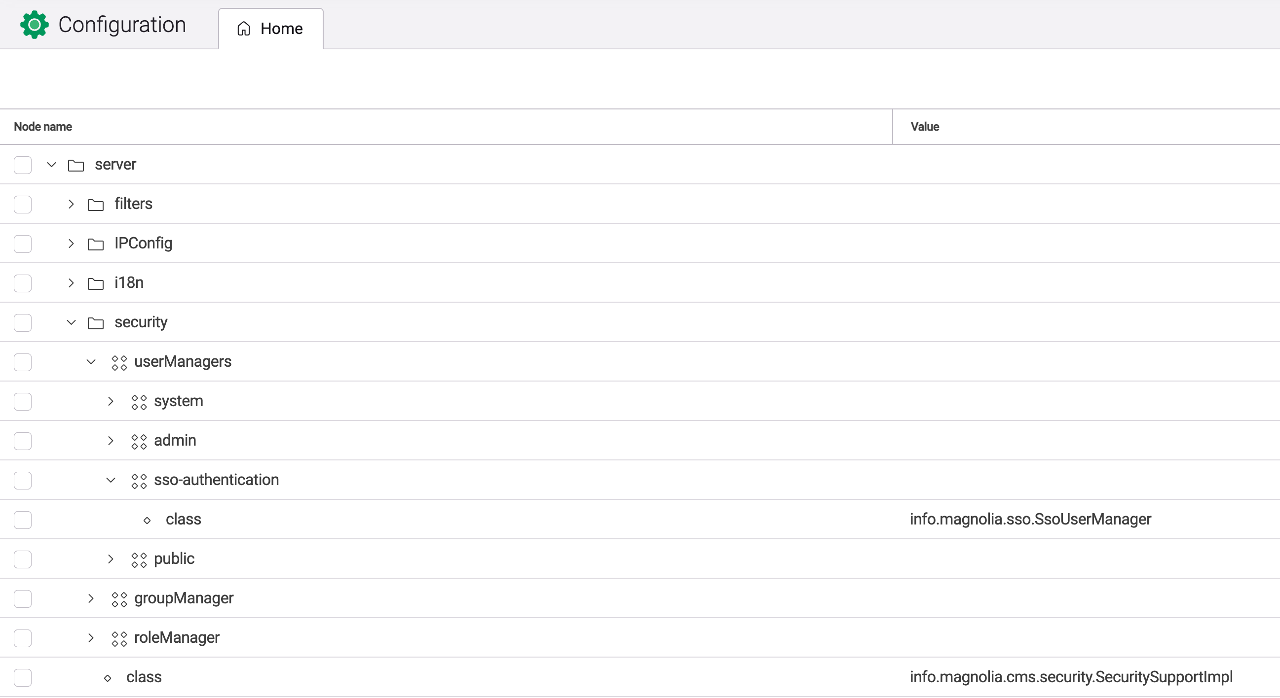 ConfigurationApp userManagers