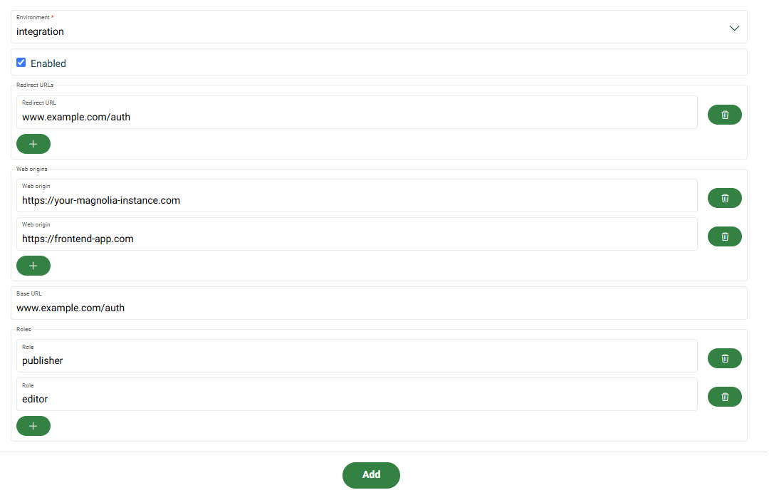 sso client details