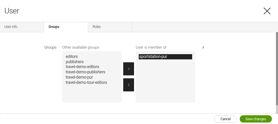 Groups permissions in Security app