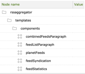 Feed components configuration