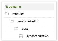 Configuration of the Sync Instance app