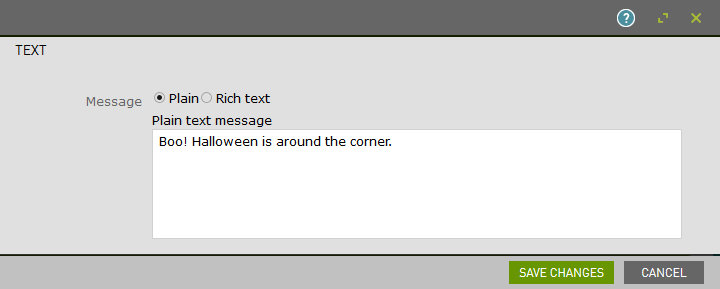 Text editor showing plain text