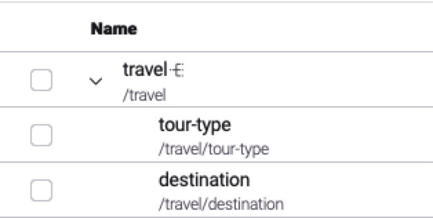 Name column in the Pages app