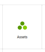 Assets tile in the App Launcher