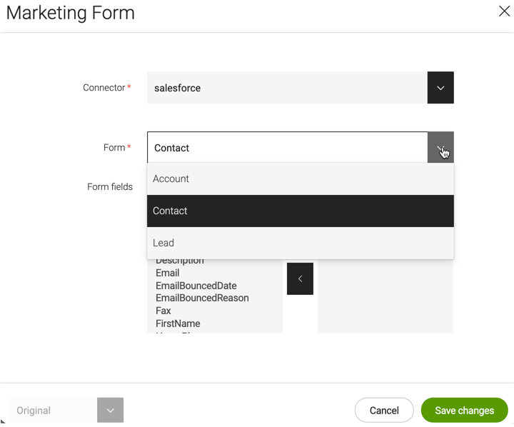 Marketing form