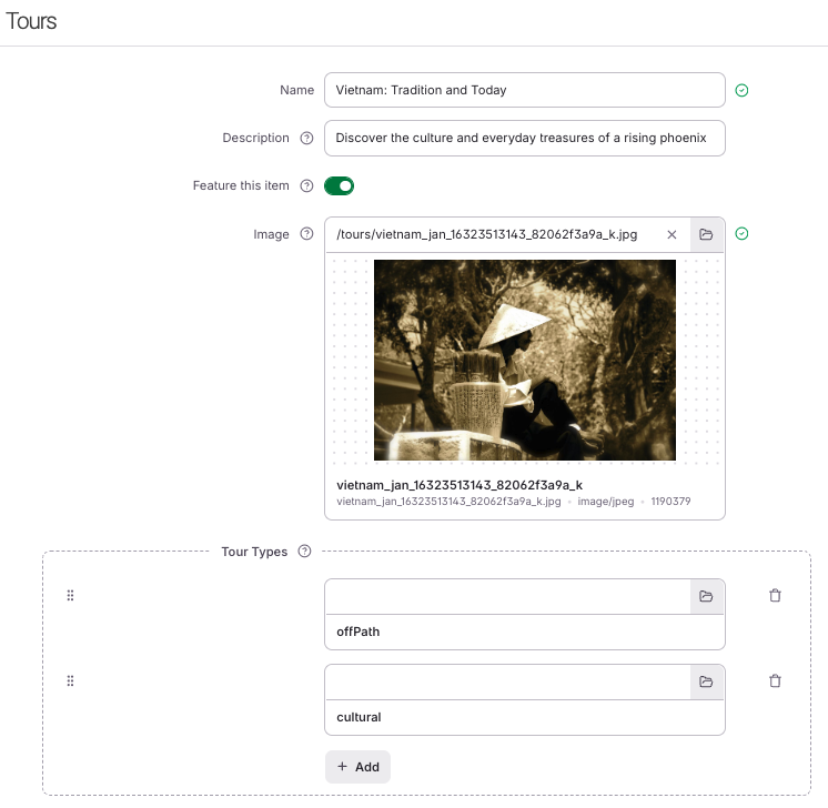 New UI Form example